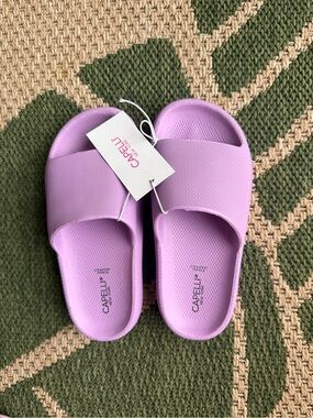 🌺🌸NWT Capelli of New York Kids Lavender Slip-On Slide sandals